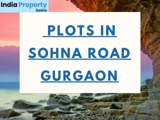 Plots in sohna road gurgaon