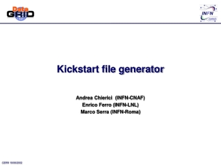 Kickstart file generator