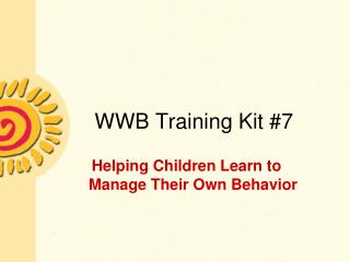 WWB Training Kit #7