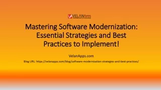 MasteringSoftware Modernization Strategies and Best Practices