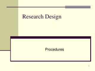 Research Design