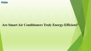 Are Smart Air Conditioners Truly Energy-Efficient