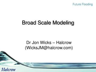 Broad Scale Modeling