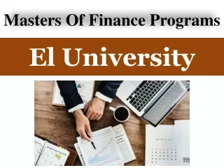 Masters Of Finance Programs