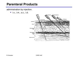 Parenteral Products