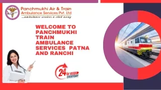 Speedy patient rehabilitation by Panchmukhi Train Ambulance Services in Patna and Ranchi