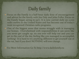 Daily family