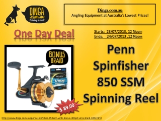 One day deal: Penn Spinfisher 850SSM with bonus 300yd Viros