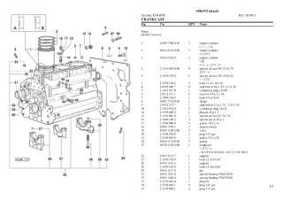 Lamborghini sprint 664-60 Tractor Parts Catalogue Manual Instant Download