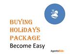 buying holiday package become easy