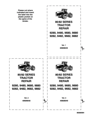 Ford New Holland 9280 Tractor Service Repair Manual