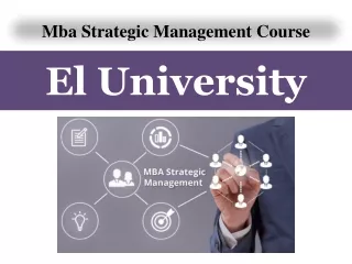 Mba Strategic Management Course