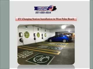 Efficient EV Charging Station Installation in West Palm Beach