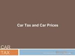 Car Tax
