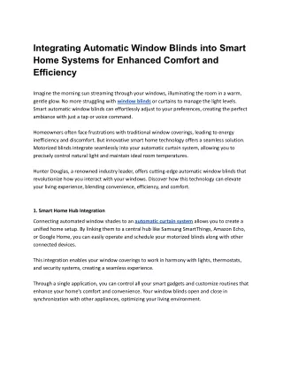 Integrating Automatic Window Blinds into Smart Home Systems for Enhanced Comfort and Efficiency.docx