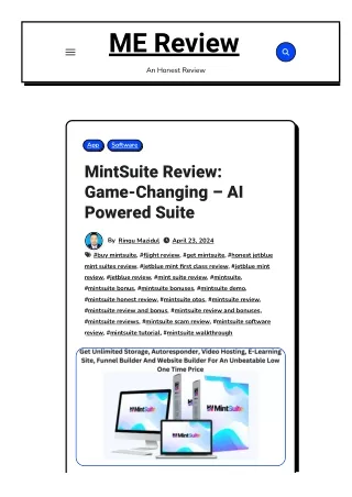 MintSuite Review: Game-Changing – AI Powered Suite
