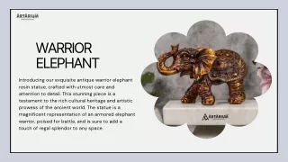 Buy Warrior Elephant Statue Online - Artarium – theartarium