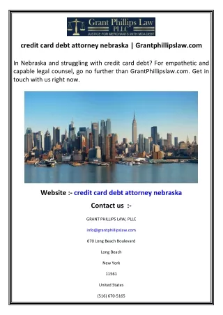 credit card debt attorney nebraska   Grantphillipslaw.com