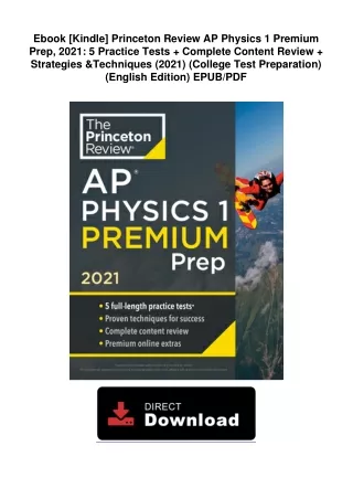 Ebook [Kindle]  Princeton Review AP Physics 1 Premium Prep, 2021: 5 Practice