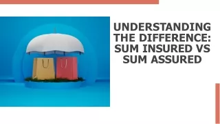 Sum insured vs sum assured