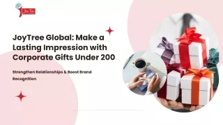 Show Appreciation on a Budget: Top Corporate Gifts Under 200 (JoyTree Global)