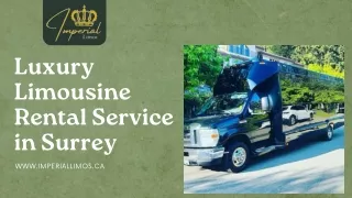 Luxury Limousine Rental Service in Surrey