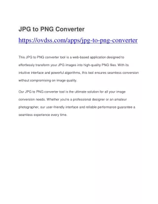 How to JPG to PNG Converter
