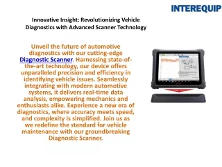 Elevating Vehicle Care: Innovations in Diagnostics and Maintenance