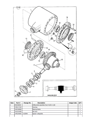 JCB 411B LE Wheeled Loader Parts Catalogue Manual (Serial Number 00527400-00527849)