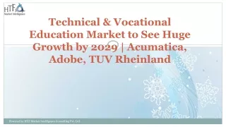 Technical & Vocational Education Market