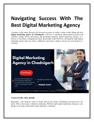 Navigating Success With The Best Digital Marketing Agency