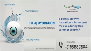 5 points on why hydration is important for eyes during this summer season