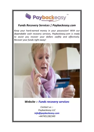 Funds Recovery Services Paybackeasy.com
