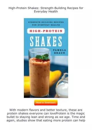 HighProtein-Shakes-StrengthBuilding-Recipes-for-Everyday-Health