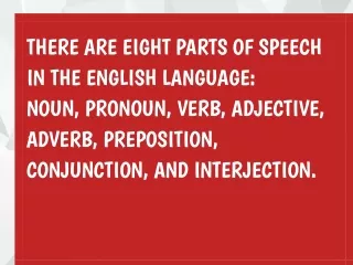 parts  of speech