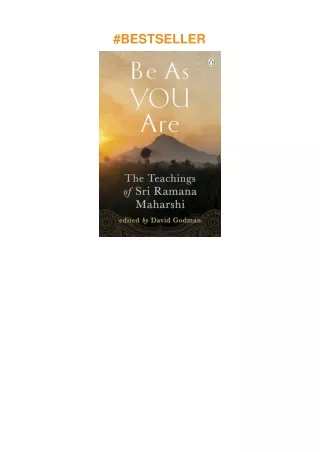 download❤pdf Be As You Are: The Teachings of Sri Ramana Maharshi (Compass)