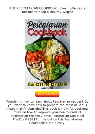 free read (✔️pdf❤️) THE PESCATARIAN COOKBOOK : Fresh & Delicious Recipes to