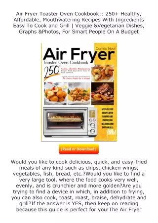[READ]⚡PDF✔ Air Fryer Toaster Oven Cookbook:: 250+ Healthy, Affordable, Mou
