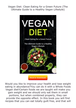 read ❤️(✔️pdf✔️) Vegan Diet: Clean Eating for a Green Future (The Ultimate