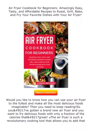 (❤️pdf)full✔download Air Fryer Cookbook for Beginners: Amazingly Easy, Tast
