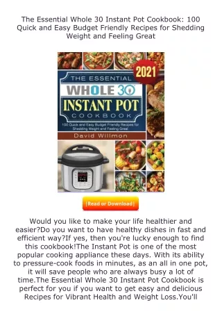 The-Essential-Whole-30-Instant-Pot-Cookbook-100-Quick-and-Easy-Budget-Friendly-Recipes-for-Shedding-Weight-and-Feeling-G