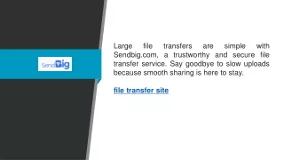 File Transfer Site  Sendbig.com