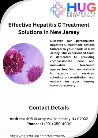 Effective Hepatitis C Treatment Solutions in New Jersey