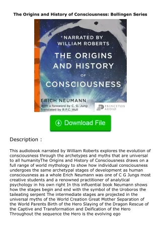 Download❤[READ]✔ The Origins and History of Consciousness: Bollingen Series