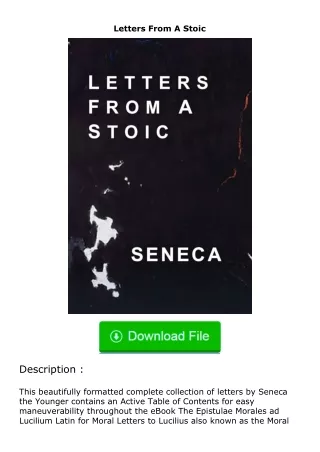 download⚡️ free (✔️pdf✔️) Letters From A Stoic