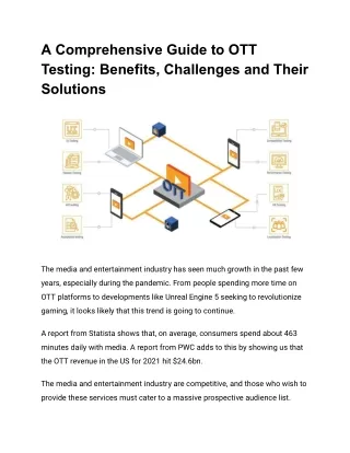 A Comprehensive Guide to OTT Testing_ Benefits, Challenges and Their Solutions