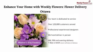 Weekly Floral Bliss Elevate Your Home with Flower Delivery Ottawa