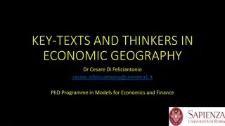Key Texts and Thinkers in Economic Geography by Dr. Cesare Di Feliciantonio