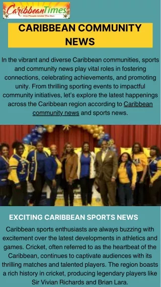 Caribbean Times Your Trusted Source for Caribbean Community News