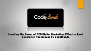 Effective Lead Generation Techniques by CodeBlends (1)